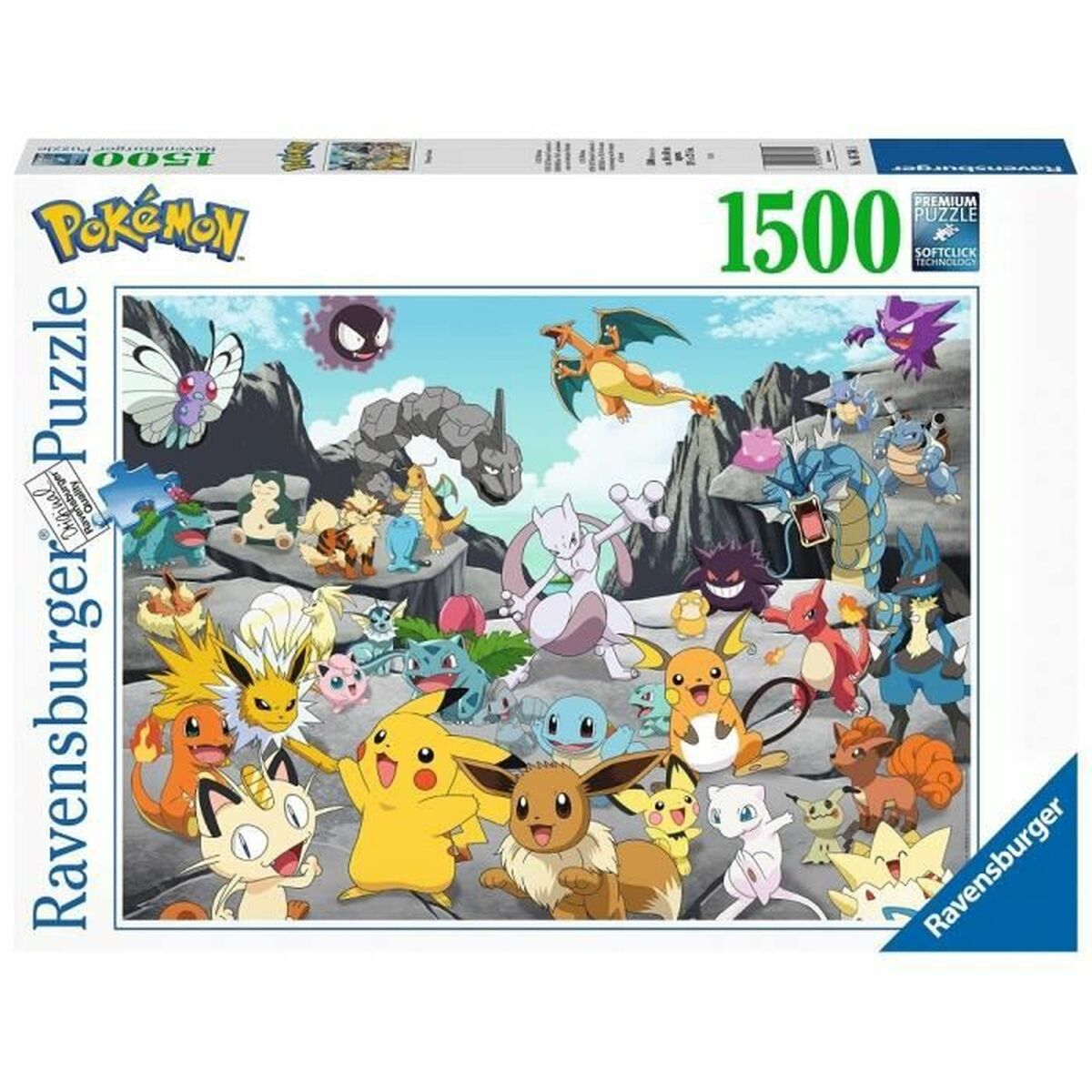 Puzzel Pokémon Classics Ravensburger 1500 Onderdelen
