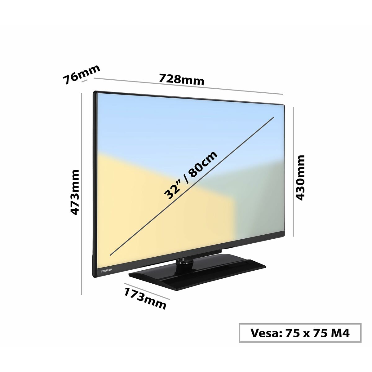 Smart TV Toshiba 32WV3E63DG HD 32" LED