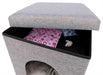 Trixie Poef Kattenmand Relax-Iglo Alois Grijs 40X40X38 Cm