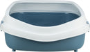 Trixie Kattenbak Primo Met Rand Blauw / Wit Xxl 71X56X25 Cm