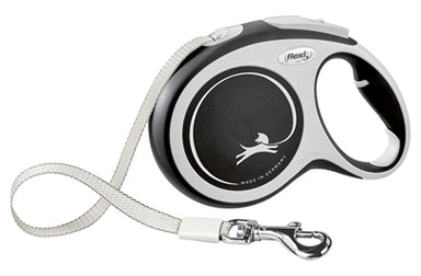Flexi Rollijn New Comfort Tape Zwart L 8 Mtr