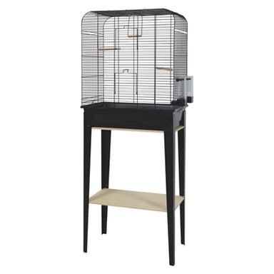 Zolux Vogelkooi Chic Loft Met Meubel Zwart