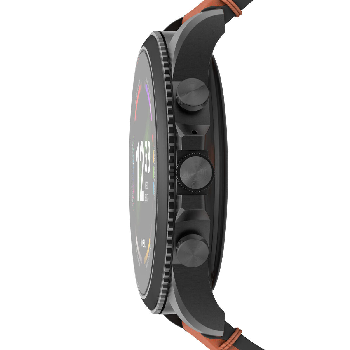 Smartwatch Fossil FTW4062 Zwart Bruin 1,28"
