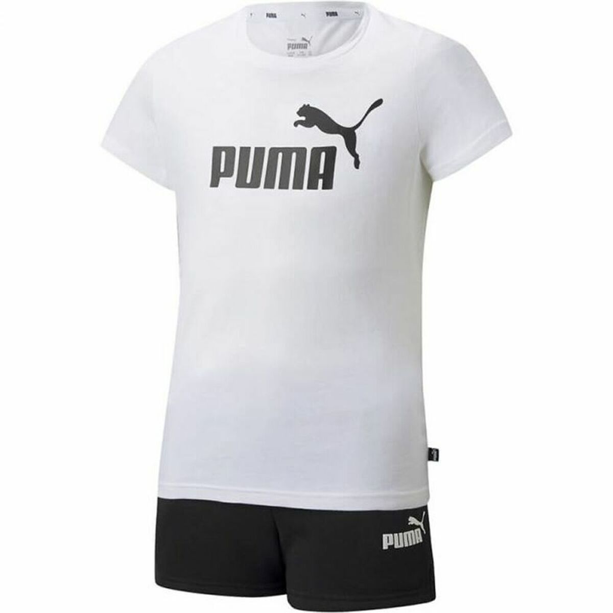 Sportoutfit voor kinderen Puma Logo Tee Wit