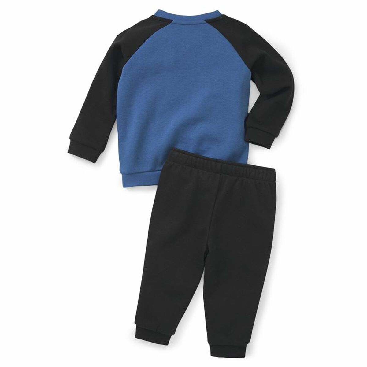 Joggingpak voor kinderen Puma Minicats Essentials Raglan Zwart Blauw