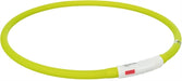 Trixie Lichtgevende Halsband Hond Usb Siliconen Oplaadbaar Groen 70X1 Cm