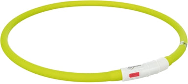 Trixie Lichtgevende Halsband Hond Usb Siliconen Oplaadbaar Groen 70X1 Cm