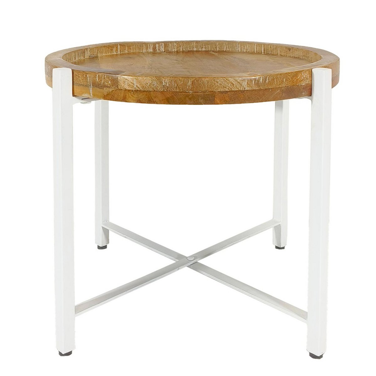 Bijzettafel ronde salontafel ø46xH45cm Sioux metalen frame