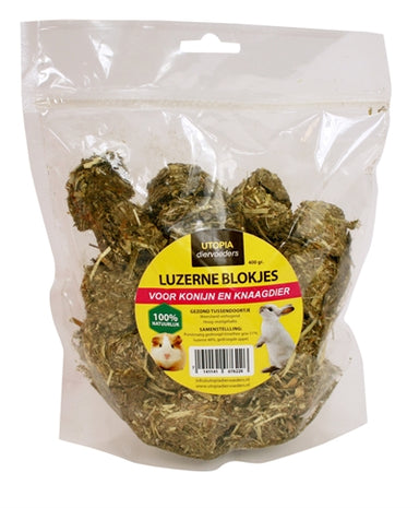 Utopia Luzerne Blokjes 400 Gr