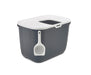 Savic Kattenbak Hop In Antraciet / Wit 58,5X39X39,5 Cm