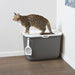 Savic Kattenbak Hop In Antraciet / Wit 58,5X39X39,5 Cm