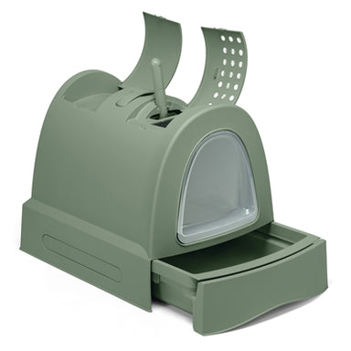 Imac Kattenbak Zuma 2Nd Life Met Schuiflade Groen 56X40X42,5 Cm