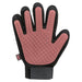 Trixie Vachtverzorgingshandschoen Mesh-Materiaal / Tpr Roze / Zwart 16X24 Cm