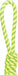 Trixie Aquatoy Touw Trekspeeltje Drijvend Polyester Geel / Groen 6X6X40 Cm