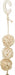 Trixie 3 Rotan Ballen Met Bel Aan Touw Naturel 24 Cm