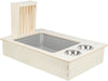 Trixie Voederstation Met Voerbak / Waterbak / Hooiruif Hout Naturel 70X47X41 Cm
