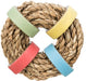 Trixie Zeegras Ring Met Papieren Ringen Naturel 8X8 Cm