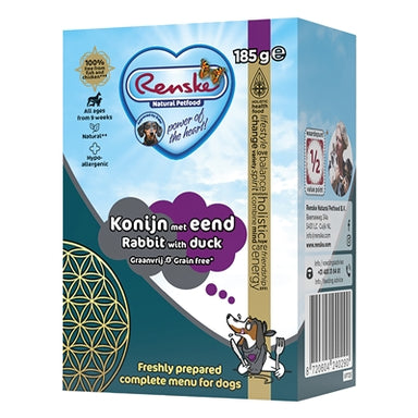 Renske Vers Bereide Maaltijd Eend En Konijn Graanvrij 24X185 Gr