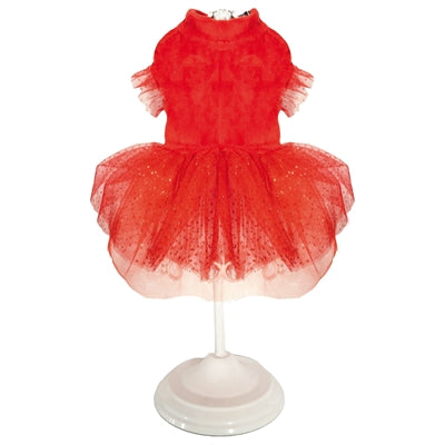 Croci Honden Jurk Xmas Sparkling Rood 35 Cm