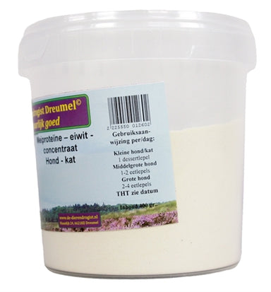 Dierendrogist Weiproteine Concentraat Hond / Kat 400 Gr