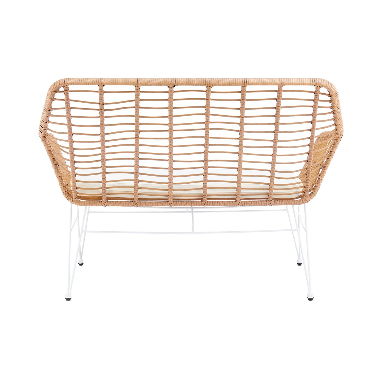 Bank in naturel rotan look