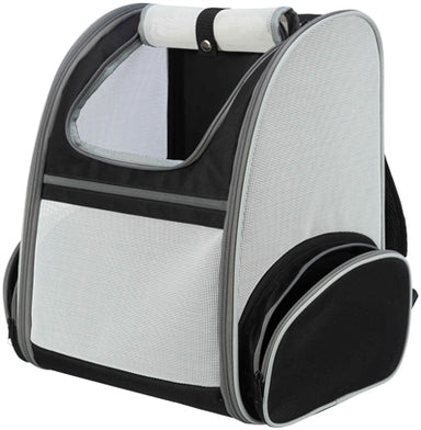 Trixie Hondentas Rugtas Chloe Lichtgrijs / Zwart 39X27X43 Cm