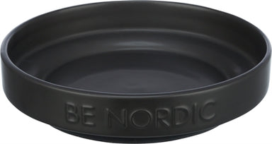 Trixie Be Nordic Voerbak Kat Keramiek / Rubber Zwart 16 Cm