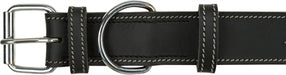 Trixie Rustic Vetleer Halsband Hond Heartbeat Zwart 34-40X3 Cm