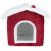 Trixie Kattenmand Huis Rood / Wit 35X38X45 Cm