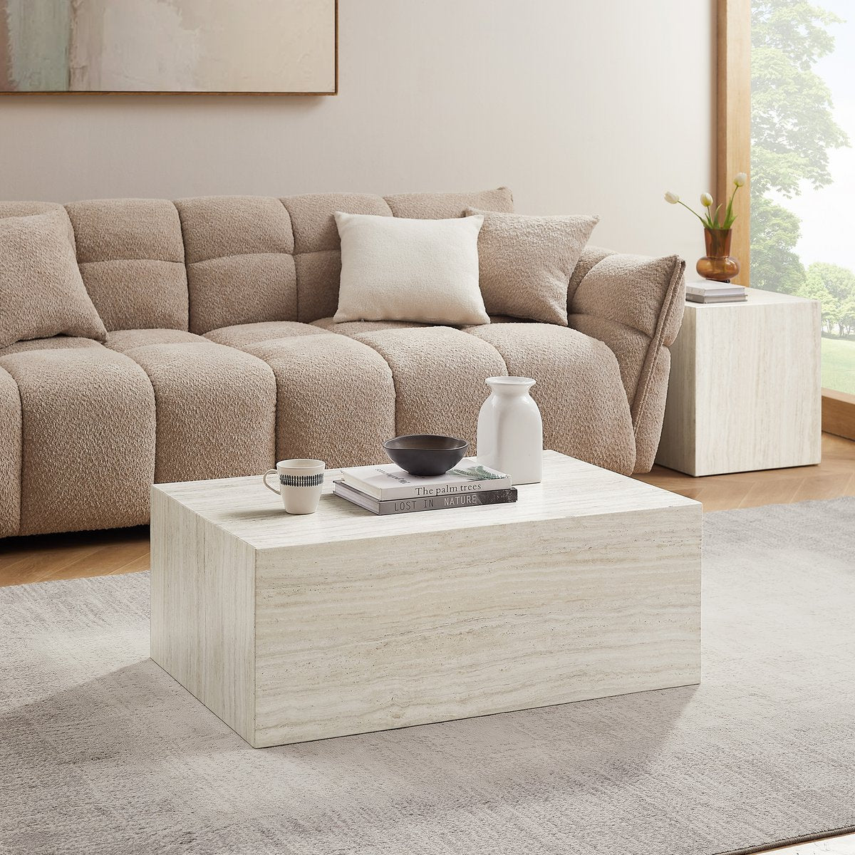 Couchtisch Travertin 90x60 cm