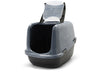 Savic Kattenbak Nestor Jumbo Marble Grijs / Zwart 66,5X48,5X46,5 Cm
