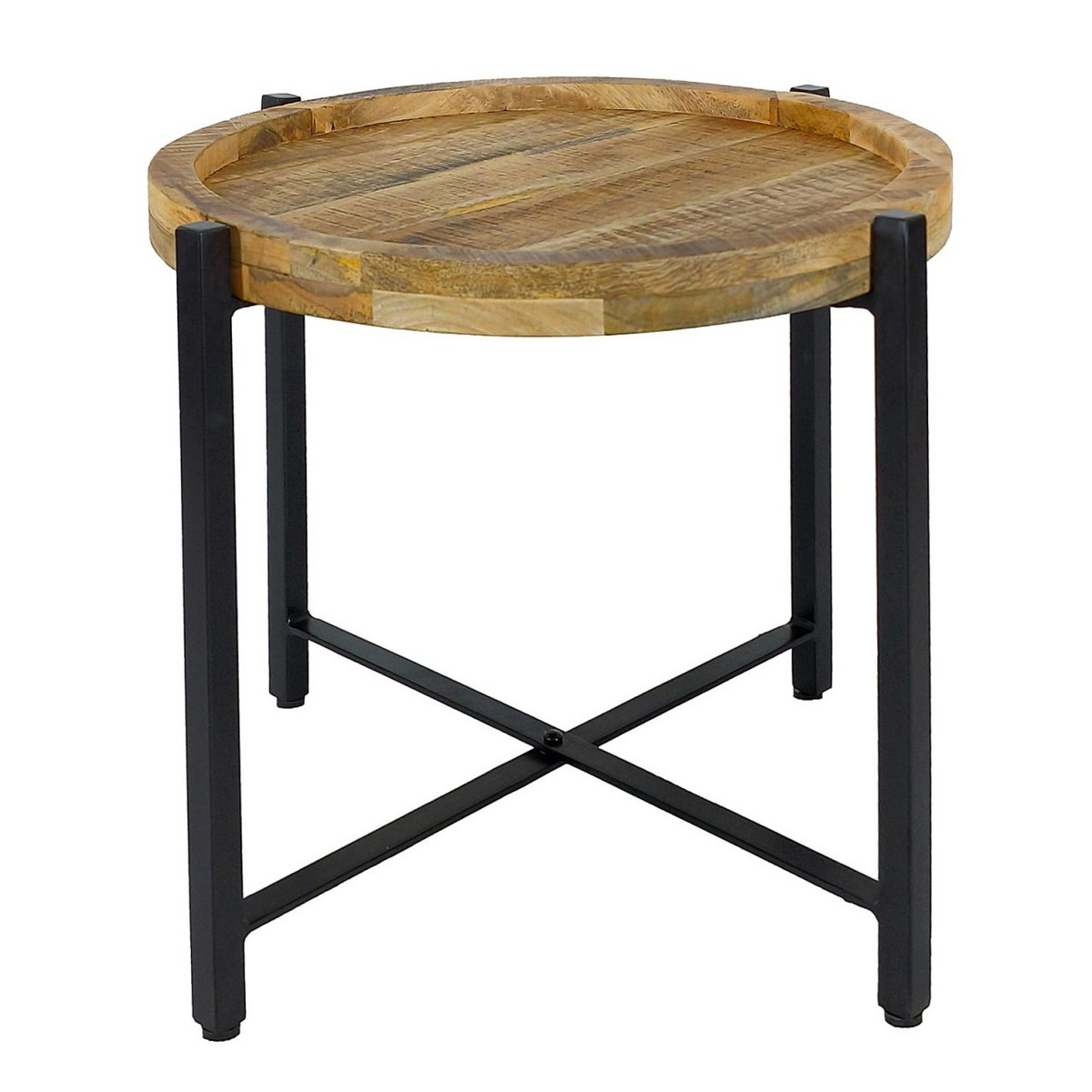 Bijzettafel ronde salontafel ø46xH45cm Sioux metalen frame