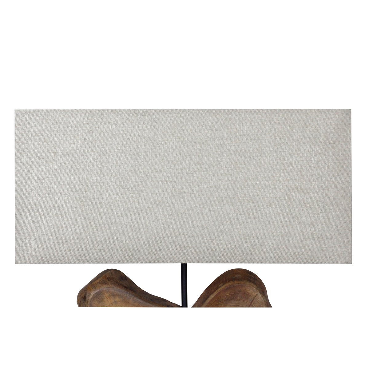 Tafellamp drijfhout/linnen naturel 50 cm