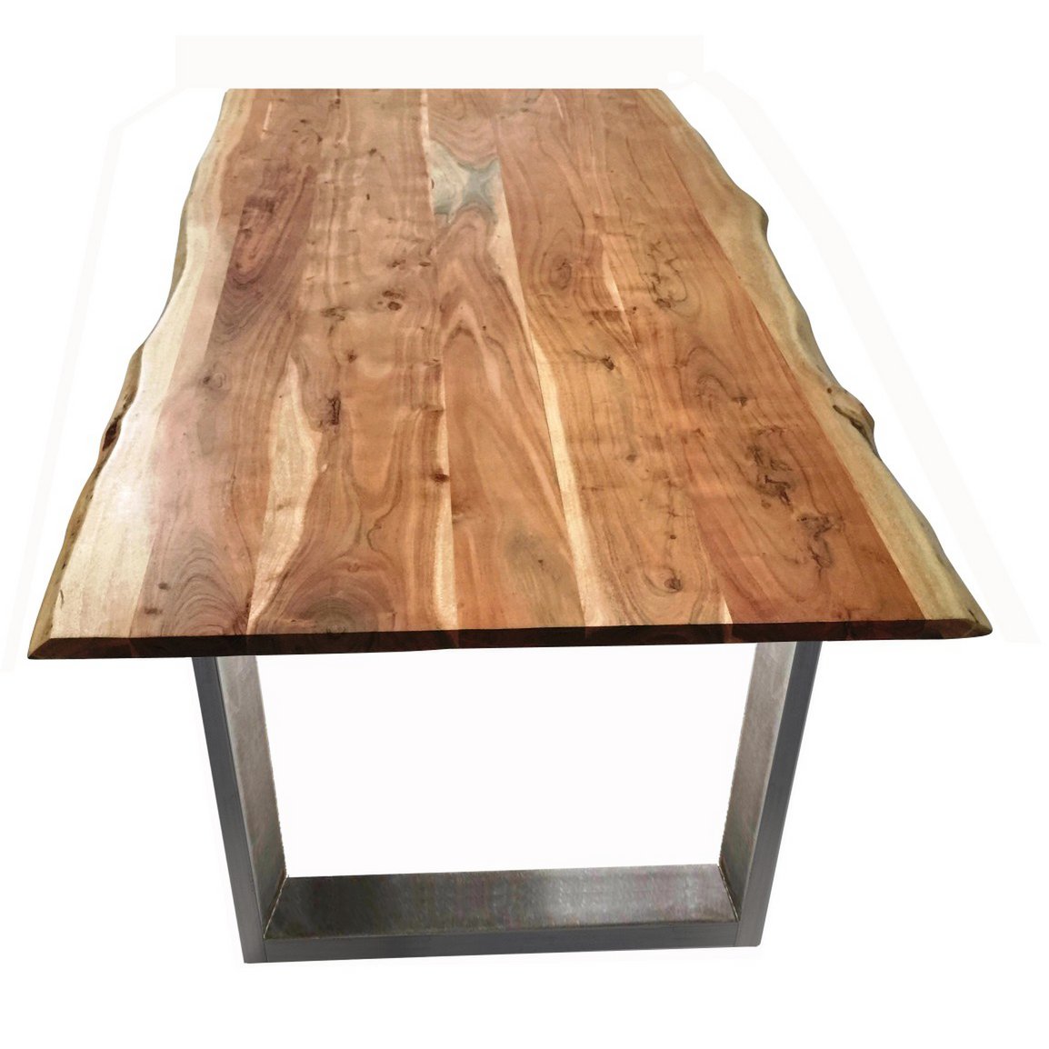 Tafel 180x100 cm, natuurlijk acacia, 56 mm