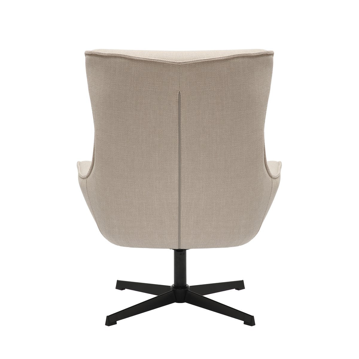 Fauteuil structuurstof beige
