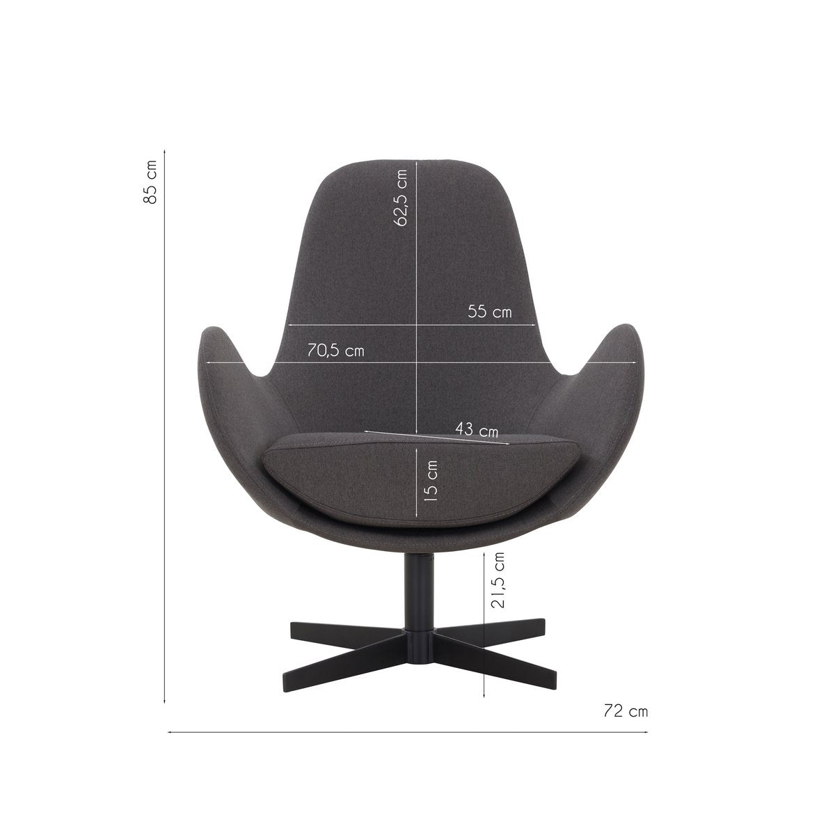 Fauteuil met draaifunctie