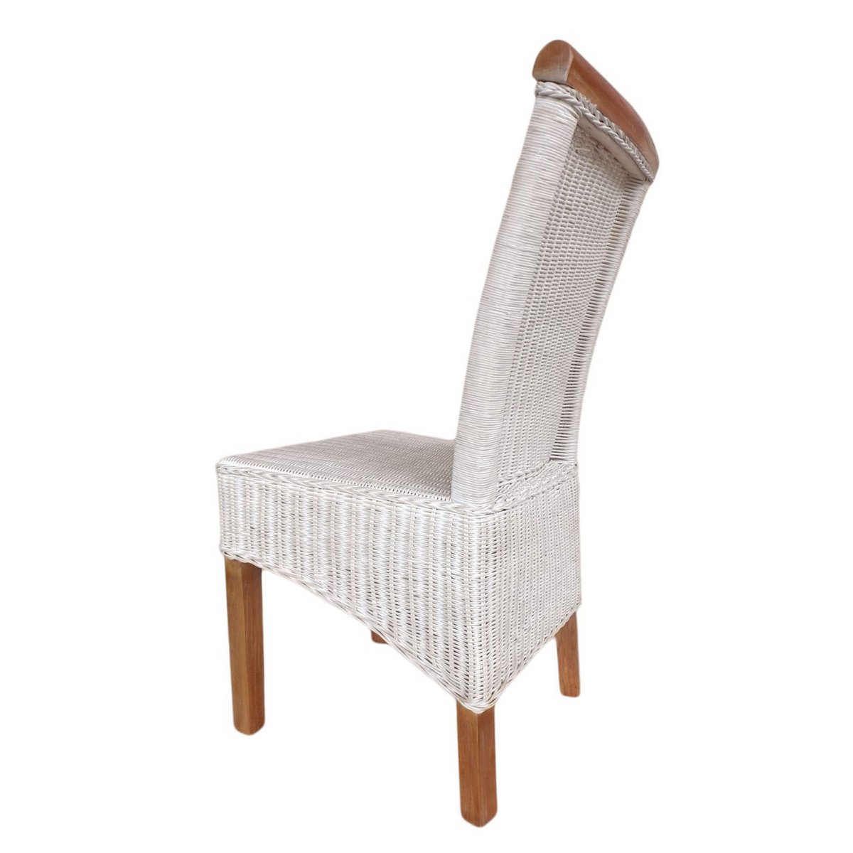 Eetkamerstoelen set rattan stoelen Perth 4 stuks witte eettafel stoelen mandstoelen stoelen duurzaam