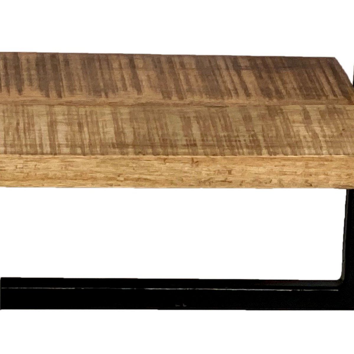 Hangplank wandplank boekenplank boekenplank 50x50x25 cm Dock metalen frame zwart