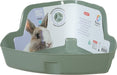 Zolux Neolife Hoektoilet Konijn Groen 42X31X21 Cm