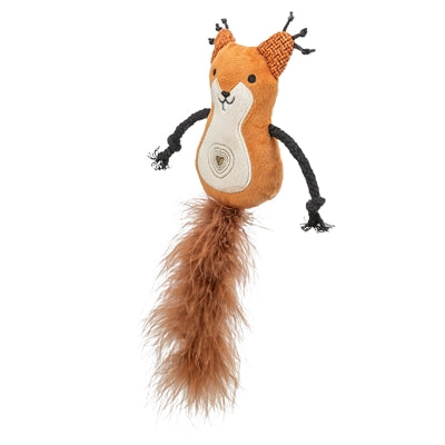 Trixie Eekhoorn Pluche Met Veerstaart Met Catnip 24 Cm
