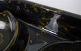 Savic Butler Voerbak En Drinkbak Met Plateau Marble Zwart / Goud 45X36X8 Cm 2X300 Ml