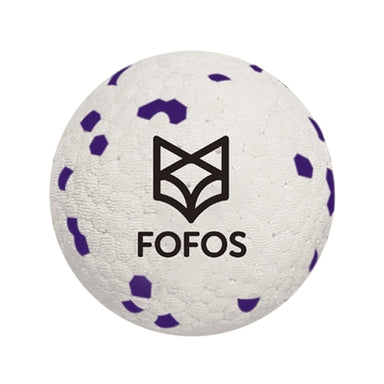 Fofos Super Stuiter Bal Wit / Paars 7X7X7 Cm