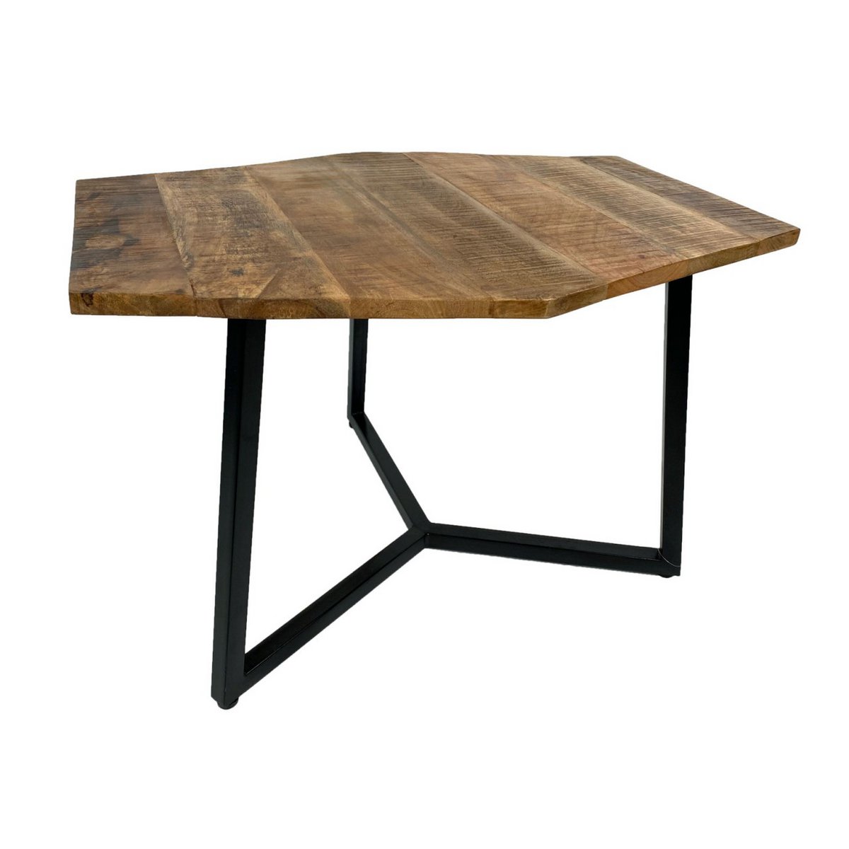 Salontafel 74 x 56 cm woonkamer tafel bijzettafel lyon metalen frame