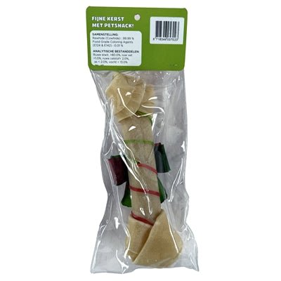 Petsnack Xmas Bot Geknoopt Naturel 8 Inch 20,5 Cm