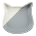 Trixie Voerbak Kat Kattenkop Keramiek Grijs / Wit 13 Cm 200 Ml