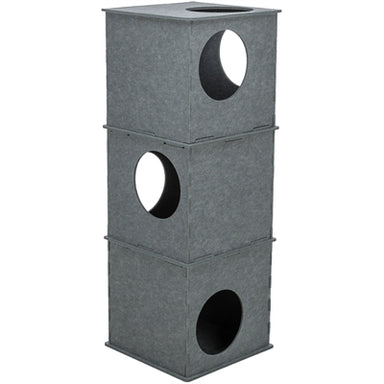 Trixie Kattenhuis Toren Nele Vilt Grijs 38X38X105 Cm