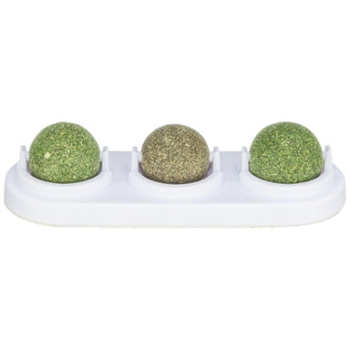 Trixie Speelballen Matatabi En Catnip Met Houder 5 Cm