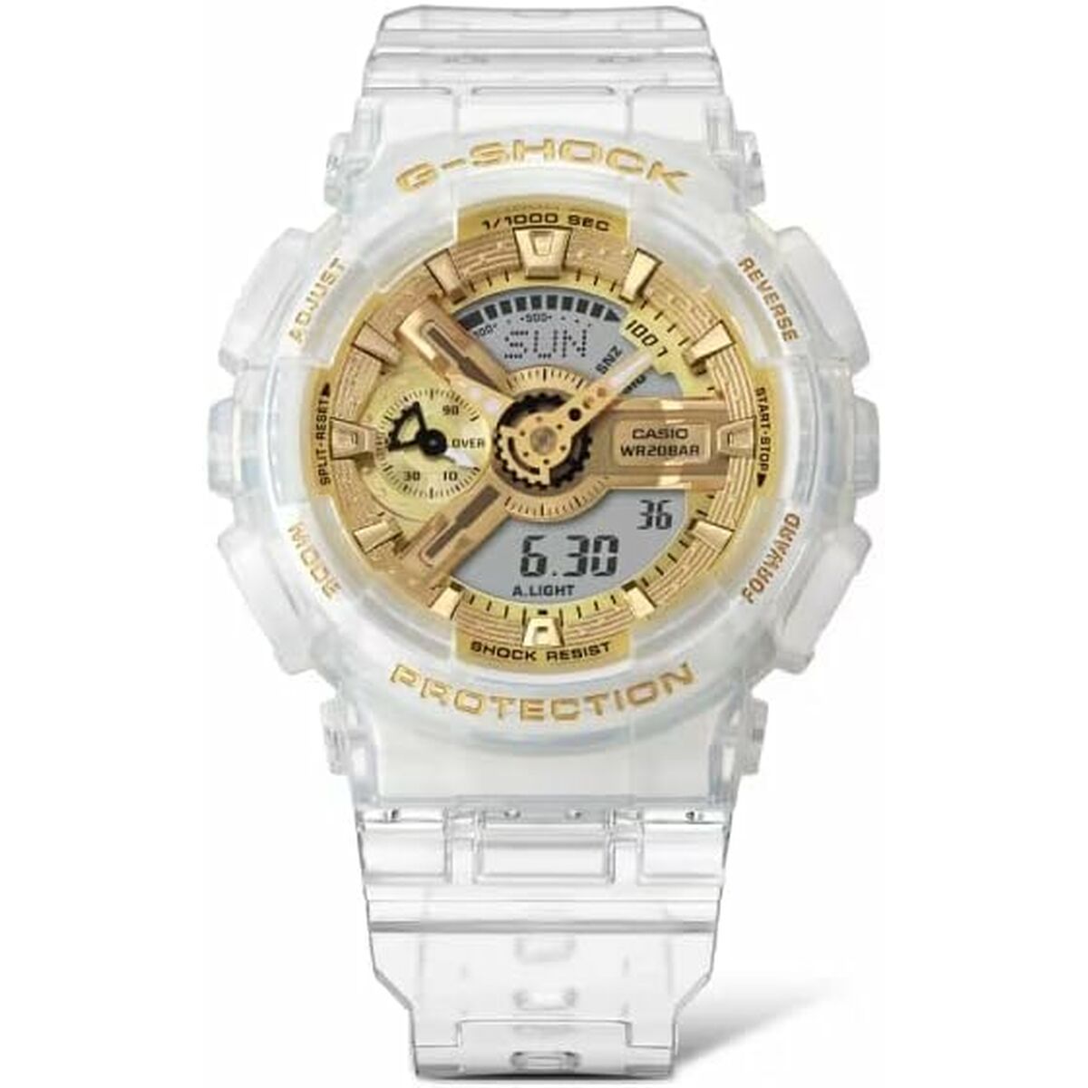 Horloge Dames Casio G-Shock CLASSIC SKELETON GOLD ACCENT (Ø 46 mm)