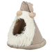 Trixie Xmas Tent Kabouter Velvet Look Beige 45X45X47 Cm