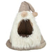 Trixie Xmas Tent Kabouter Velvet Look Beige 45X45X47 Cm